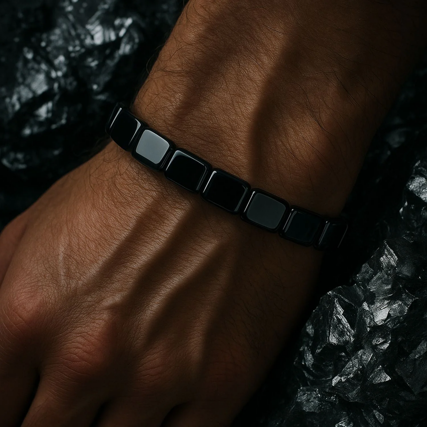 AlphaNova hæmatitarmbånd
